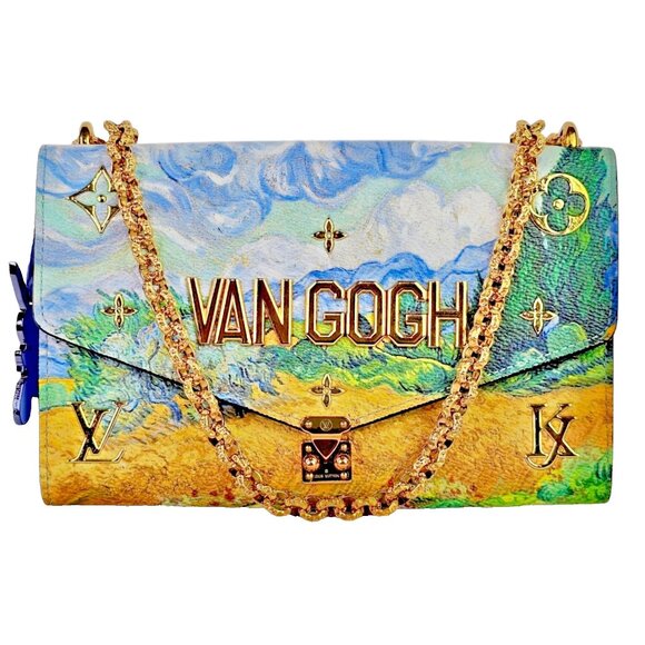 LOUIS VUITTON Van Gogh Masters Collection Jeff Koons Wallet on Chain Bag Rare LV - Picture 1 of 16